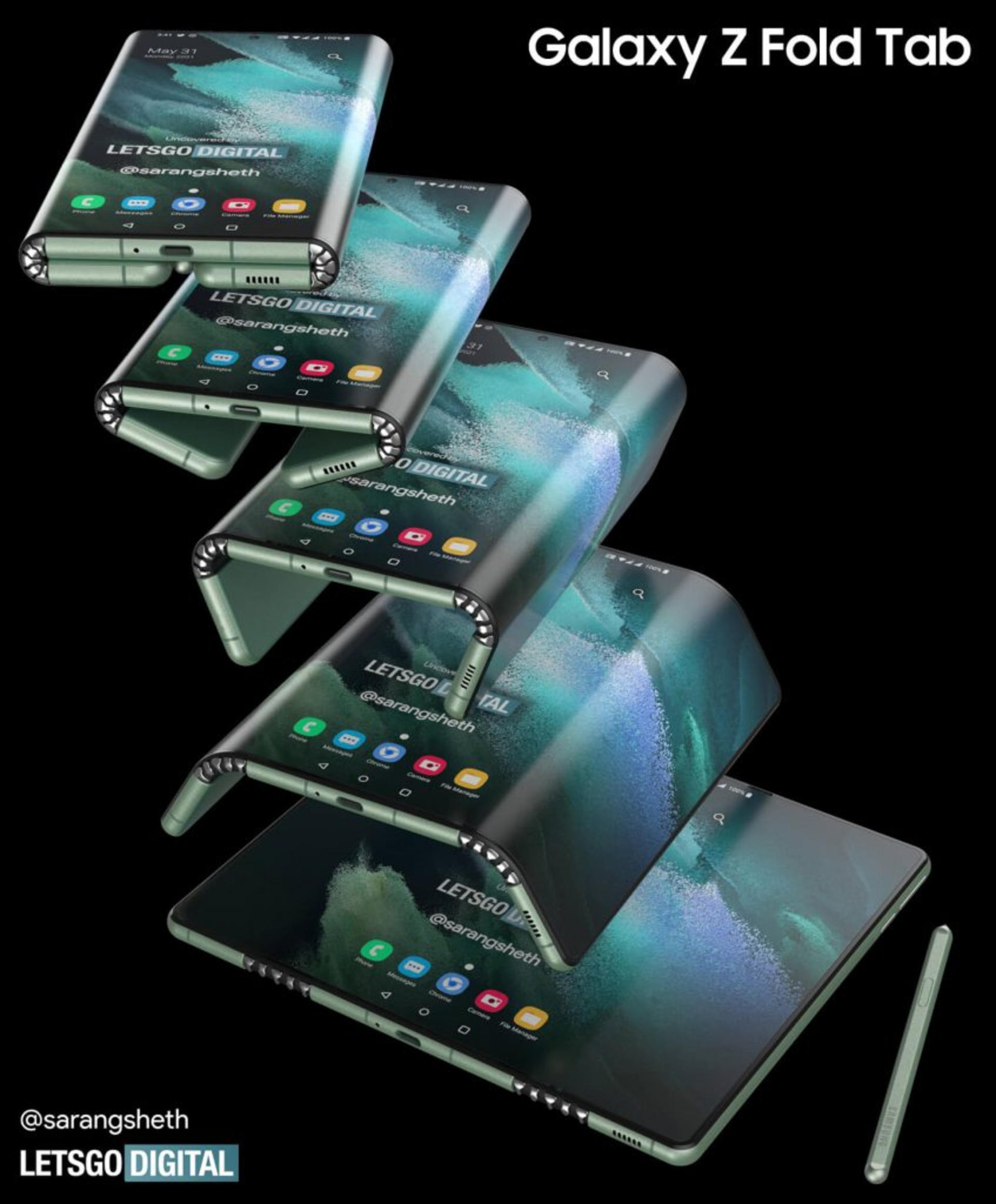 ЧƻãGalaxy Z Fold Tab˫ֻȾͼ¯