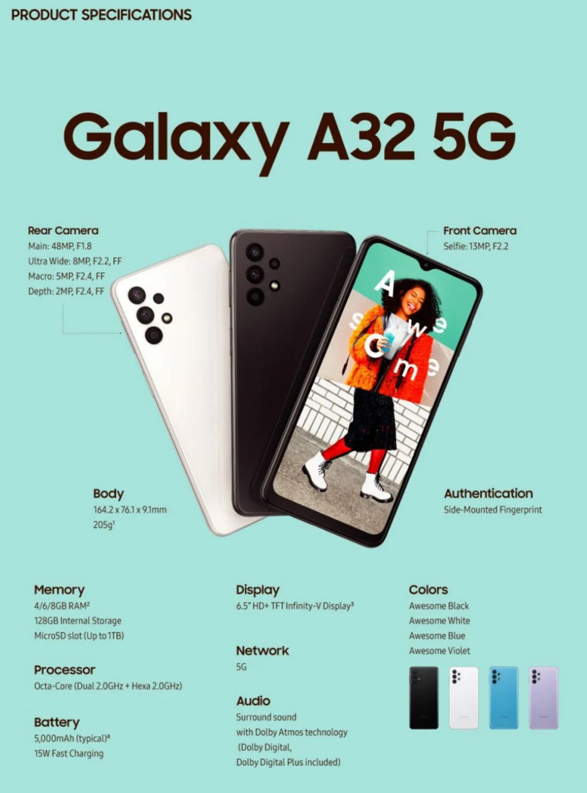 ˵5GֻGalaxy A32 5G