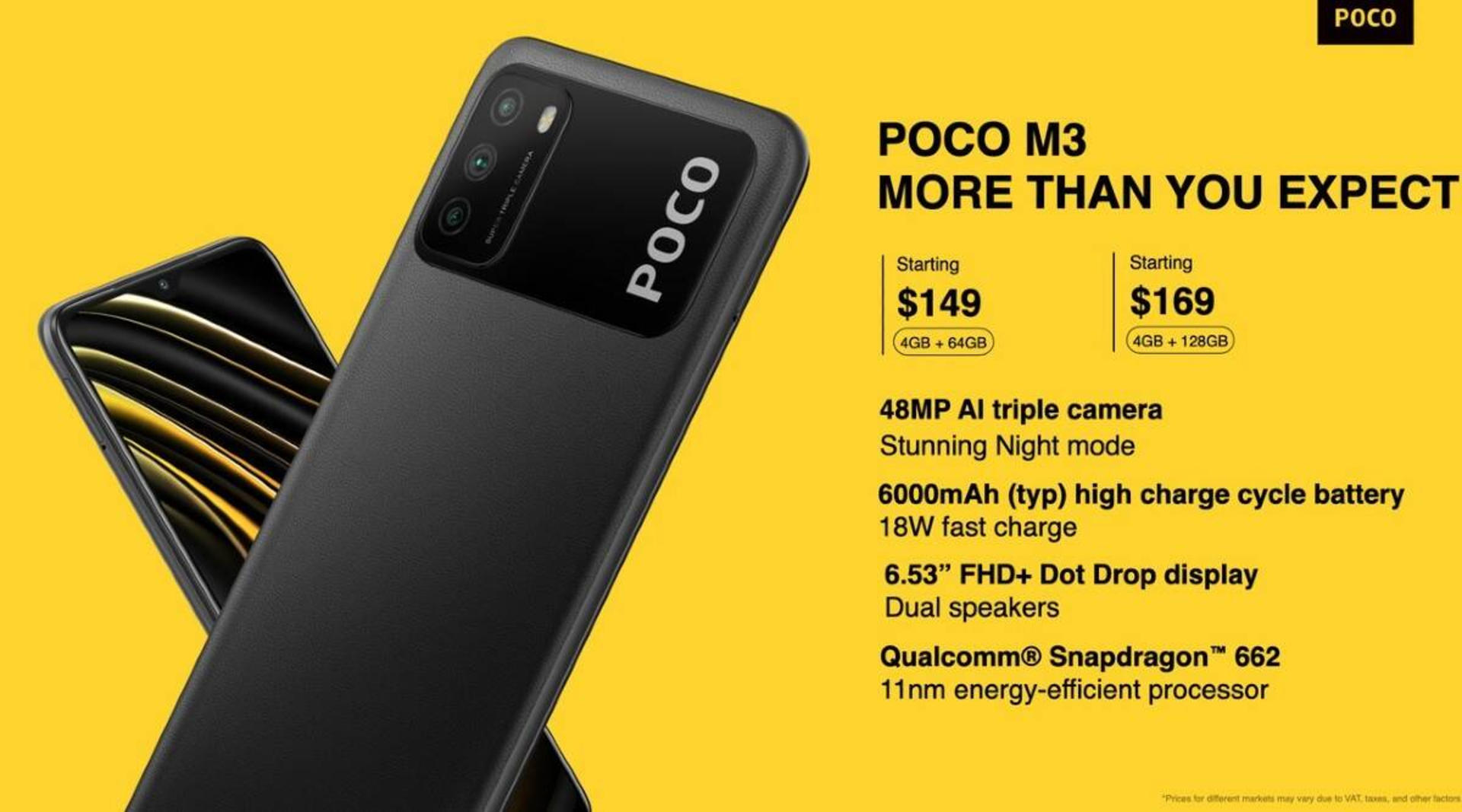 С POCO M3  662+6000mAh أ