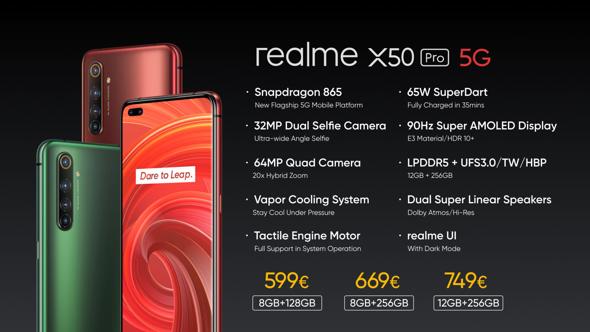 realmeX50 Pro 5G865+65W
